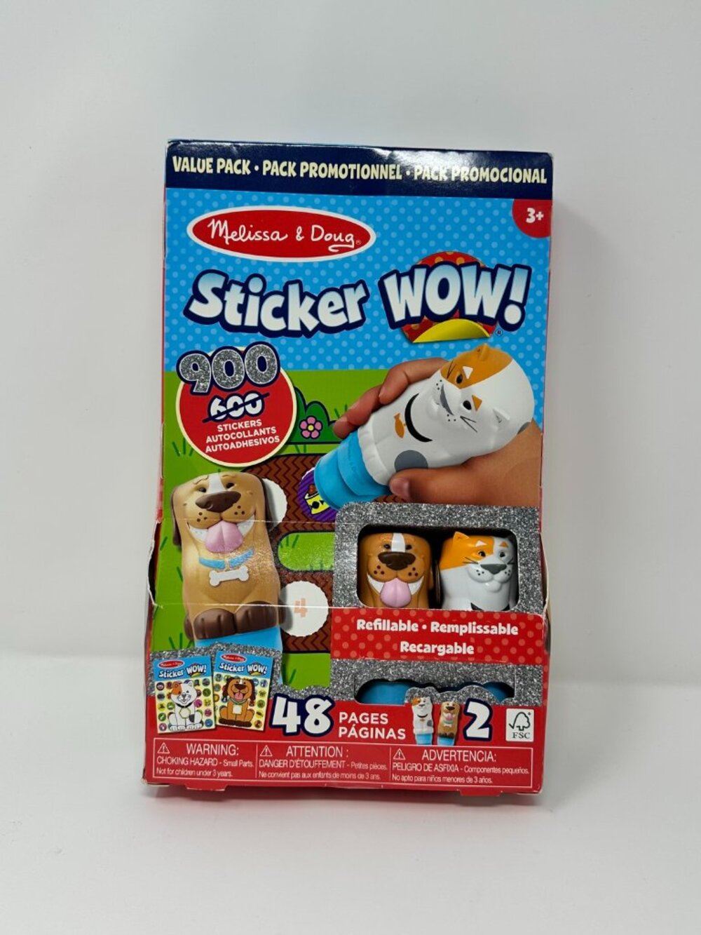 NIB Melissa & Doug Sticker WOW Pets Activity Set Value 900 Stickers 48 Pages